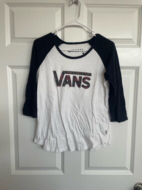 Vans White & Black Logo Tee